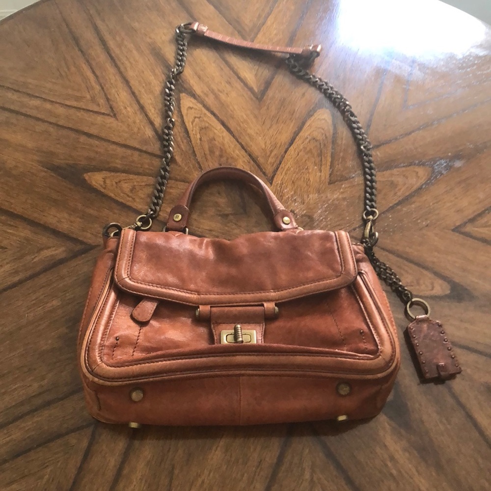 Olivia Harris soft lamb leather shoulder bag